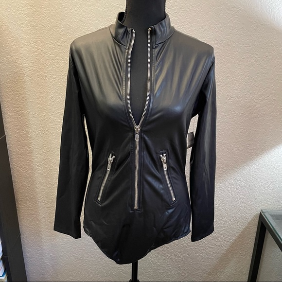 NWT Frederick’s of Hollywood Bree Long Sleeve Bodysuit (Black, L/XL) - Picture 7 of 15